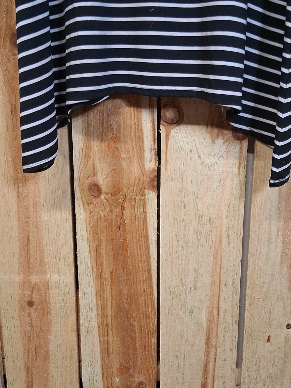 Womens LulaRoe Black and White Striped Tunic Top Size 2X NWT - Picture 5 of 6
